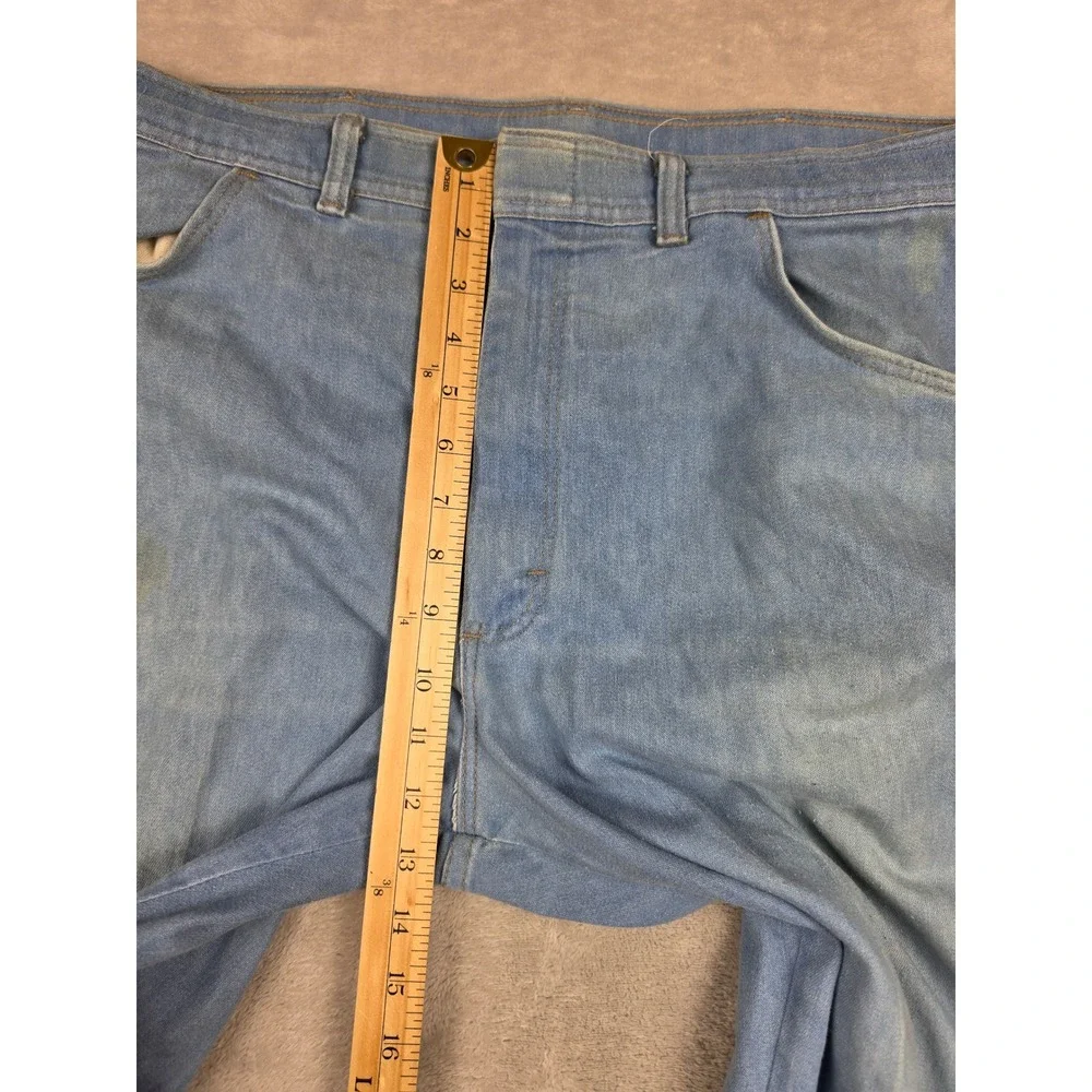 Vintage Wrangler Jeans Mens 40x30 Fit 38x27 Blue USA Made Denim Pants 70s *Read